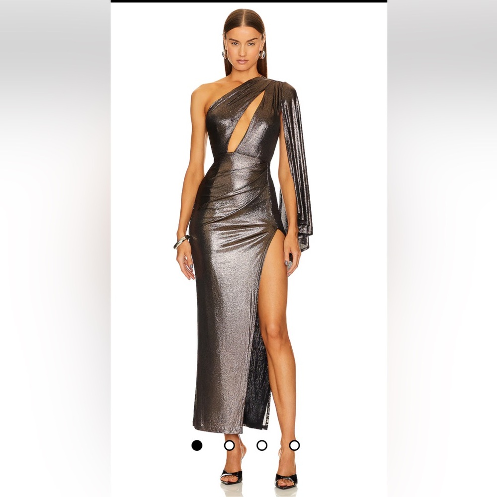 X REVOLVE AURELIA GOWN IN BRONZE